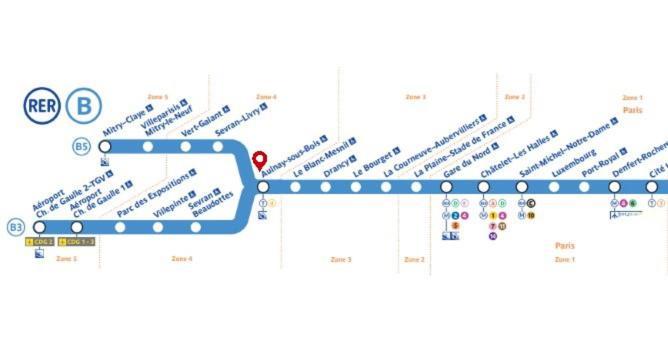 Studio Pratique Cdg/Villepinte/ Le Bourget Aulnay-sous-Bois Kültér fotó